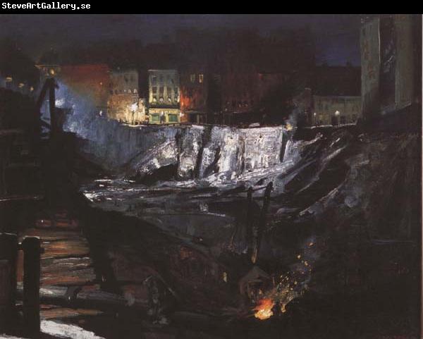 George Bellows Excavation at Night (mk43)